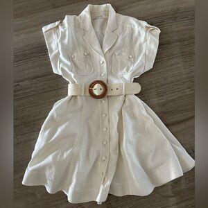 Zimmermann white mini dress